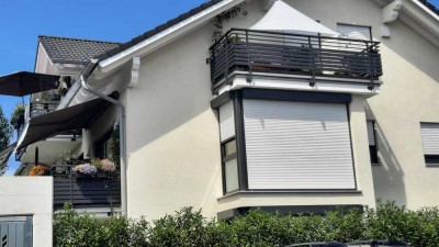 Neuwertige schöne 3-Zimmer-Erdgeschoss-Wohnung mit Terrasse und Gartenanteil