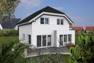 Plusenergie Einfamilienhaus auf Grundstück in Bestlage