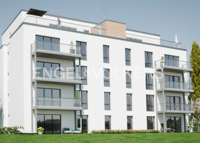 STILVOLLE NEUBAUWOHNUNG IN INNENSTADTNÄHE: BALKON, MODERNE BÄDER UND DURCHDACHTER WOHNKOMFORT"