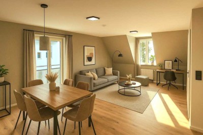 Erstbezug nach Sanierung: Dachterrassen-Wohnung in Neutraubling bei Regenburg