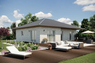Raus nach Schenkenberg. Grundstück u. Bungalow