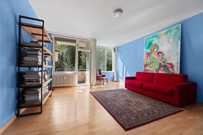 Helle 1-Zimmer-Wohnung mit Balkon und Blick ins Grüne