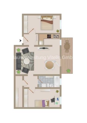 3-Zimmer-Wohnung mit Balkon im Herzen von Sulzbach