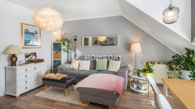 Charmante 3-Zimmer-Dachgeschosswohnung mit Balkon, Stellplatz und Keller