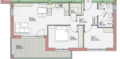 Exklusive 3-Zimmer-Neubauwohnung (EH40) mit Balkon & Bergblick in Lindau