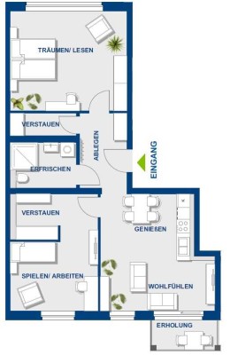 Helle Neubauwohnung mit Südbalkon – Sofort beziehbar! Tel: 0178-8236274