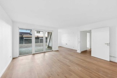 Moderne Erdgeschosswohnung mit Terrasse & KfW-40 Standard