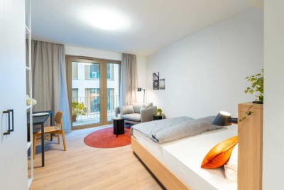 Topmoderne und vollmöblierte Studioapartments im Neubau-Erstbezug