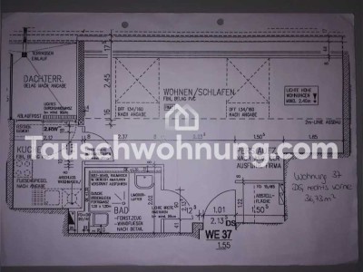 Tauschwohnung: Biete 1 Zimmer Wohnung, suche 2 Zimmer mit WBS.