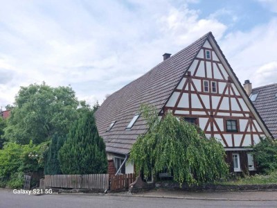 Einfamilienhaus mit Scheune, Garage für Heimwerker