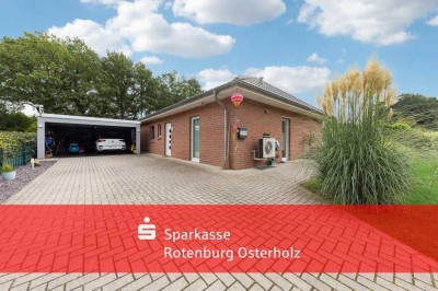 Altersger. Bungalow hochw. ausgestattet mit Wärmepumpe + Doppelgarage