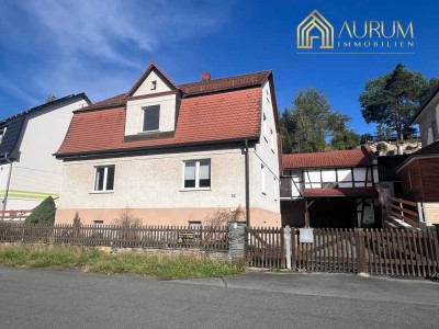 Einfamilienhaus mit großem Gartengrundstück und Nebengelass in Pößneck/OT Schlettwein