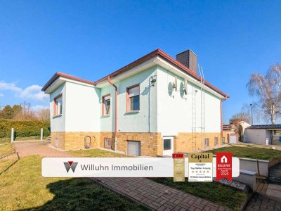 Großes EFH + Nebenhaus: Wohnen, Gewerbe, Vermietung! | Heizung & Dach: 2012! | Solarthermie