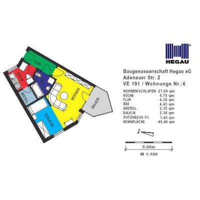 SENIORENWOHNUNG ab 60! 1-Zimmer-Wohnung in Stockach