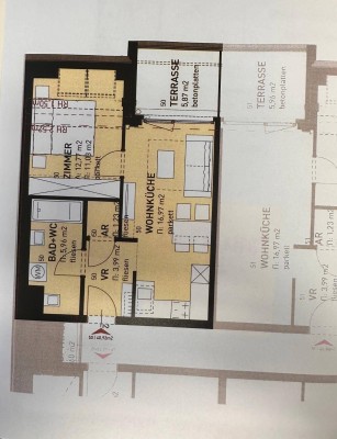 Helle 41 m² Wohnung mit Wohnküche &amp; Fußbodenheizung - Oberlaa, Volkmargasse 4