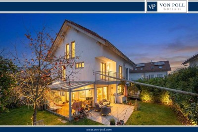 Lichtdurchflutetes Familienglück mit Sauna, Garten, Sonnenterrassen und Energiewert A+