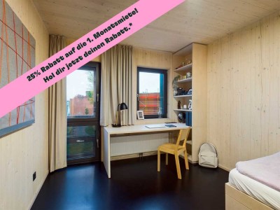 DIE ZIMMEREI | Rabattaktion! Möblierte All-In 1-Zimmer-Wohnung - 3 min zur S-Bahn | Basic Bude