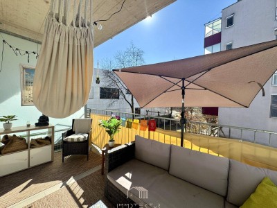 ANLAGE NÄHE TU GRAZ: Doppelwohnung mit Balkonen und Tiefgarage - befristet vermietet