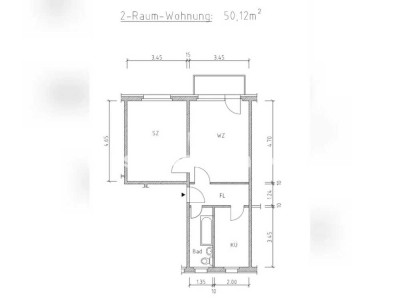 Tauschwohnung: 2-Raumwohnung mit Balkon (Südstadt)
