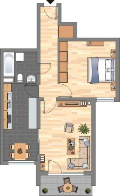 Nur mit WBS! Demnächst frei! 3-Zimmer-Wohnung in Bellheim