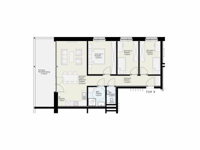 4-Zimmer-Dachgeschosswohnung mit Terrasse - Bezugsfertig