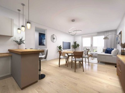 Exklusive Neubau 3-Zimmer Wohnung in Freilassing mit 82 m²