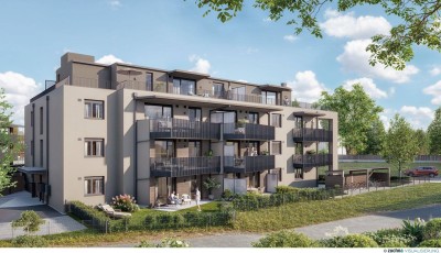 2 Zimmer Wohnung mit traumhafter 88m² großer Dachterrasse in Bürmoos!