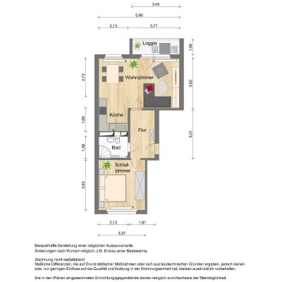 2-Raumwohnung in zentraler Lage