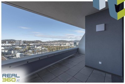 LENAUTERRASSEN - Moderne 2-Zimmer-Wohnung mit riesigem Balkon in der Lenauterrassen zu vermieten! PROVISIONSFREI für den Mieter!