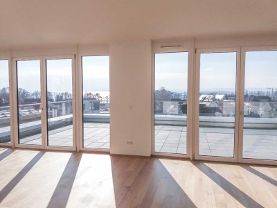 Exklusive 4-Zimmer-Penthouse-Wohnung mit luxuriöser Innenausstattung in FN Neue Mitte mit Seeblick