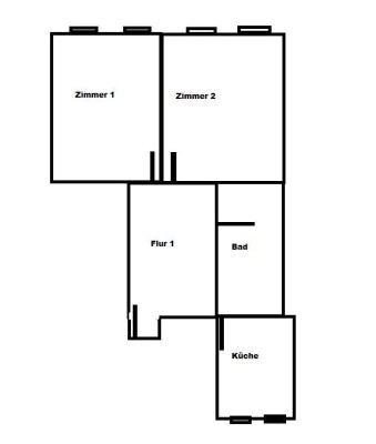 Helle 2-Zimmer Wohnung im 2. OG in Düsseldorf Altstadt