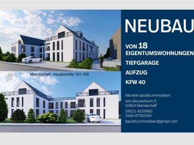 Neubau Eigentumswohnung in Mainaschaff , KFW 40