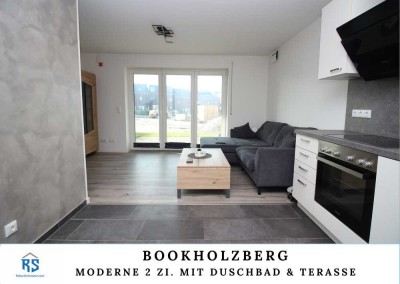 Moderne 2-Zimmer-Erdgeschosswohnung mit Terrasse in Bookholzberg