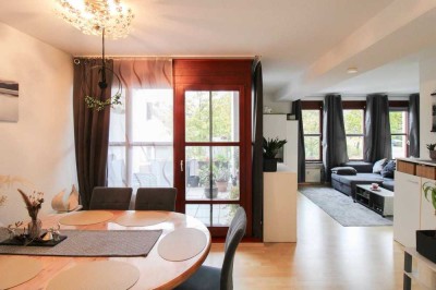 Gepflegt und vermietet: 3-Zi.-Etagenwohnung mit Balkon und 2 Stellplätzen in guter Lage von Hemhofen