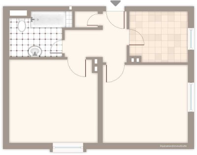 2-Zimmer-Wohnung in Mönchengladbach - Kamphausener Höhe