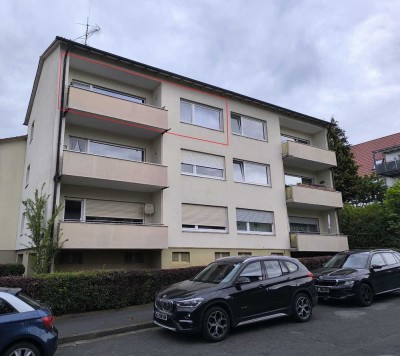 Geräumige 3-Zi. Wohnung EBK, Balkon mit Weitblick, Waschmaschine, ... in Bad Kissingen am Sinnberg!