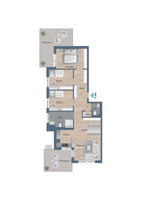 Moderne 4,5-Zimmer-Wohnung im Neubau – Ihr neues Zuhause im Erdgeschoss in Alfdorf! Wohnung Nr. 10