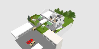 Grundstück incl. projektierter Doppelhaushälfte in bevorzugter Lage -Einliegerwohnung möglich