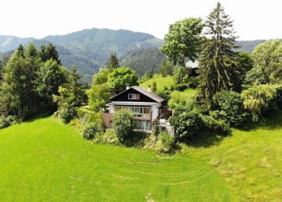 ** NEUER PREIS ** Haus auf 1000m Seehöhe mit traumhafter Aussicht in absoluter Ruhelage auf Pachtgrund