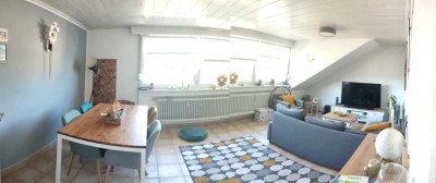 Recklinghausen-Suderwich, gepflegte 3,5-Zimmer-Dachgeschosswohnung mit Balkon