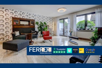 Repräsentativ & kernsaniert: Stylisches Staffelhaus in Bischofsheim – 6 Zi. + Einliegerwohnung/Büro!
