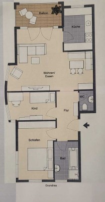 3-Zimmer-Wohnung mit Balkon, EBK, TG + Außenstellplatz in Ulm-Wiblingen