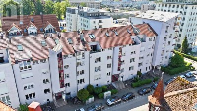 Schön geschnittene 2-Zimmer-Wohnung mit Balkon und Doppelparker in KN-Petershausen-West