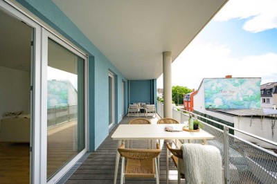 Ihr neues Zuhause? Jetzt einziehen! Genießen Sie die Abendsonne auf Ihrem großen Balkon