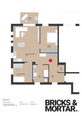 Erstbezug der durchdachten 3 Zimmer Neubau-DG-Wohnung im HERZSTÜCK