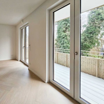 Emissionsfrei am Wald wohnen • 3-Zi-Erstbezug mit SmartHome, Gäste-WC & 2 Balkone