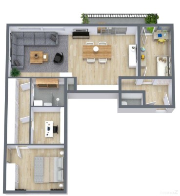 Helle Eigentumswohnung mit 3 Zimmer und Westbalkon im Bezirk Gries