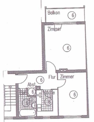 Teilsanierte 2-Zimmer Wohnung mit großem Balkon im grünen Lichtenrade, befristet