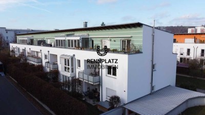 Regensburg-West. Vermietete 3-Zimmer-Wohnung mit großem Süd-Balkon und EBK in ruhiger Lage.