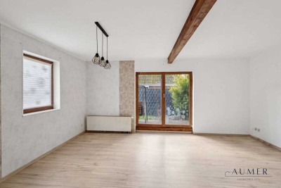 Familienfreundliches Blockhaus mit Gartenidylle, Terrasse und freier Naturkulisse